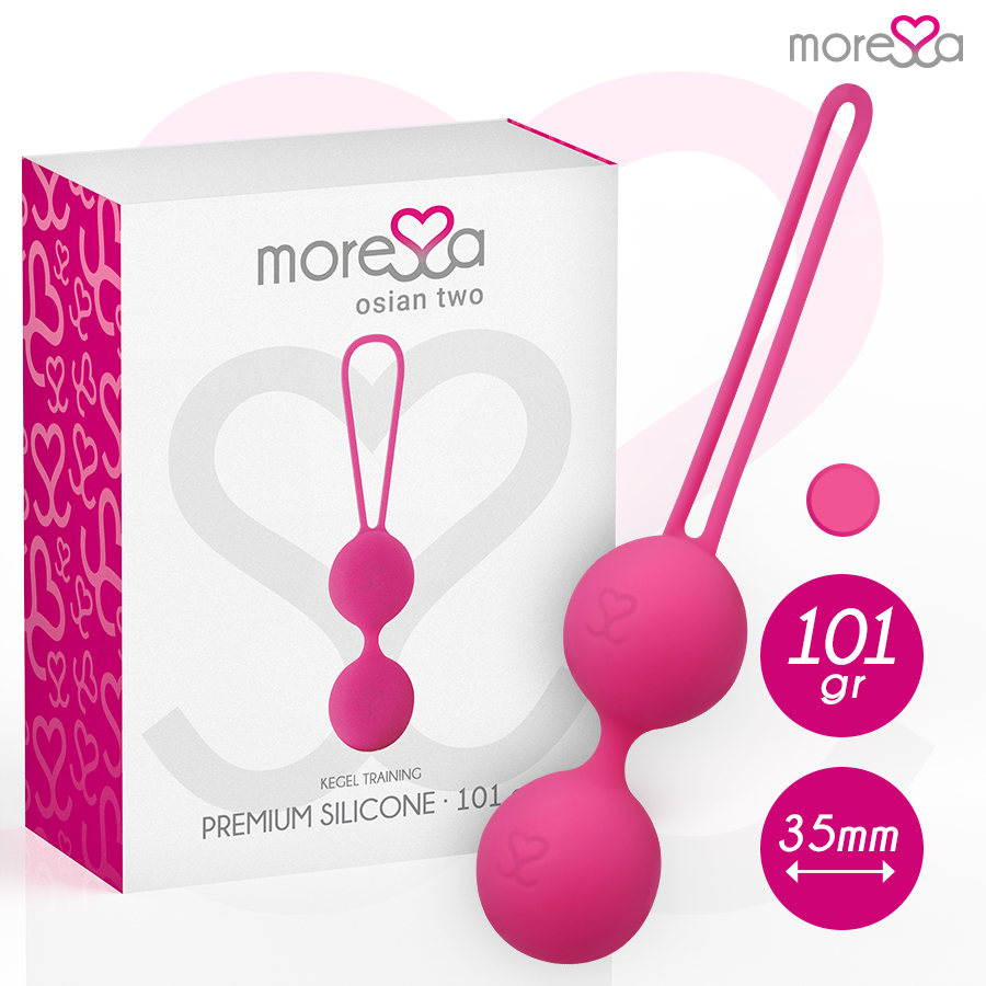MORESSA OSIAN TWO ENTRENAMIENTO SUELO PELVICO 101gr ROSA 1 MORESSA OSIAN TWO ENTRENAMIENTO SUELO PELVICO 101gr ROSA